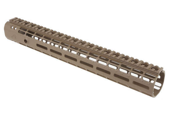 Aero Precision rifle length 12" AR-15 Gen 2 Enhanced M-LOK rail with FDE finish fits most BAR-style barrel nuts